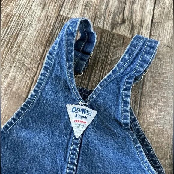 OshKosh B'GOSE, BABYBOY JEAN JUMPSUIT, 18MONTHS - Picture 6 of 7